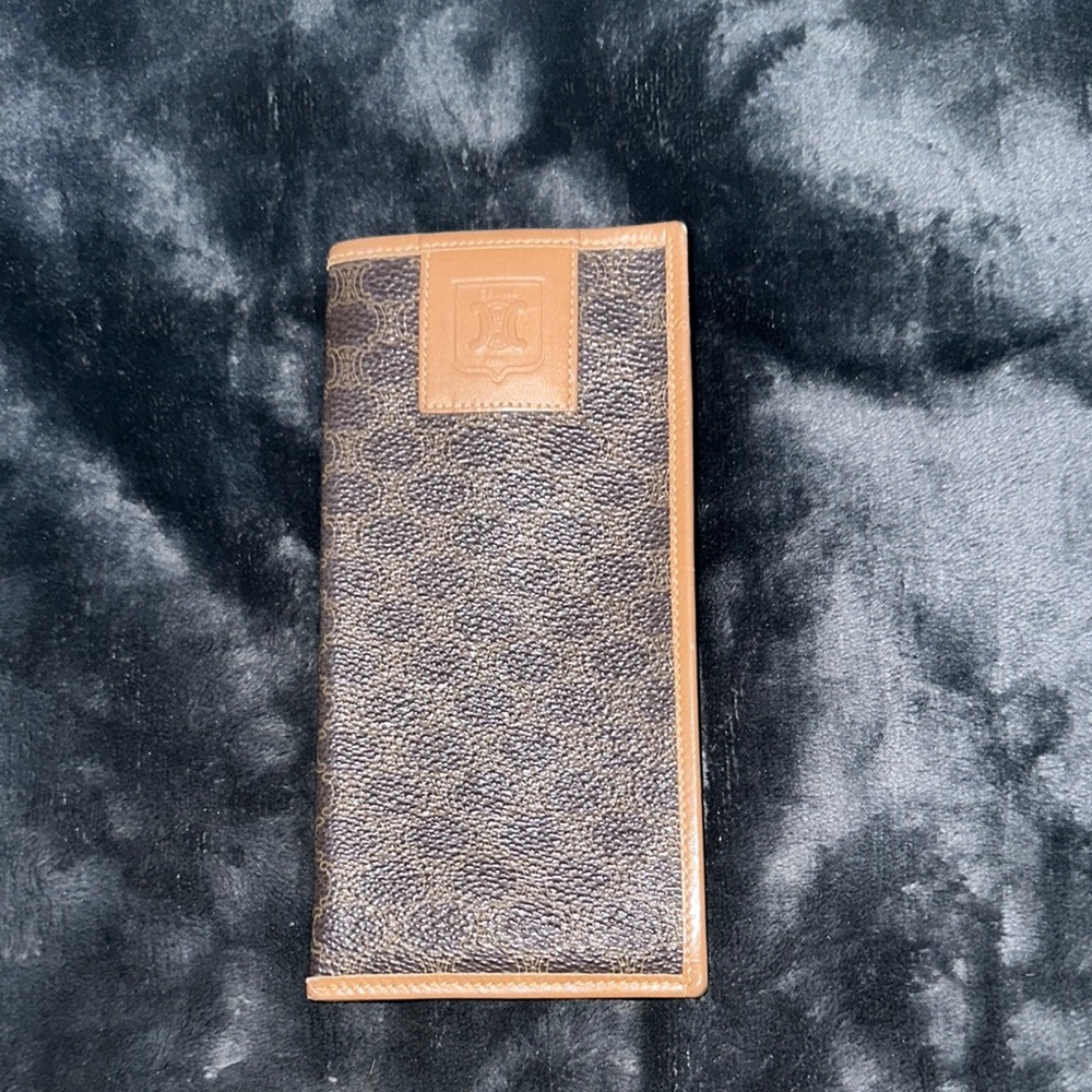 Celine glasses case Elegant Brown Leather and PVC